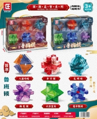 Hàng hộp cao cấp Khóa Luban, Khóa Khổng Minh Rubik kích thích trí thông minh cho trẻ và sự tư duy logic