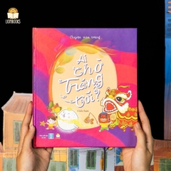 Sách thiếu nhi - Trung Thu - Ai chờ trăng tới - Hộp 2 quyển kèm đèn trung thu cho bé - LionBooks