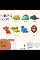 Set tự làm thạch cao tô tượng cho bé, kèm màu vẽ, khuôn, cọ v.v....