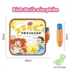 Đồ chơi tranh bóc dán, tô vẽ màu ma thuật bằng nước tái sử dụng được nhiều lần cho bé thảo sức sáng tạo