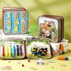 Đồ chơi tranh bóc dán, tô vẽ màu ma thuật bằng nước tái sử dụng được nhiều lần cho bé thảo sức sáng tạo