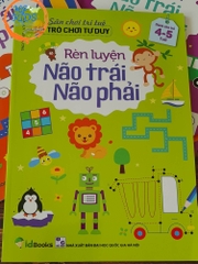 Sách Sân chơi trí tuệ trò chơi tư duy rèn luyện não trái não phải dành cho trẻ từ 3-6 tuổi