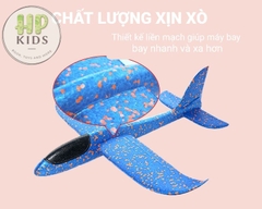 Máy bay đồ chơi xốp phi tay size to có đèn led khắp thân máy bay nhiều màu cho bé