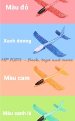 Máy bay đồ chơi xốp phi tay size to có đèn led khắp thân máy bay nhiều màu cho bé