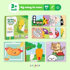 Bộ Gấp, Cắt, Tô màu Giấy Thủ Công Lalala cho bé, tay khéo não tinh
