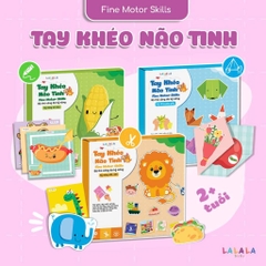 Bộ Gấp, Cắt, Tô màu Giấy Thủ Công Lalala cho bé, tay khéo não tinh