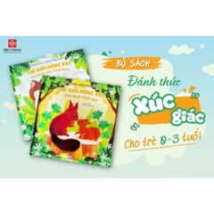 Sách sờ chạm - Gíup bé phát triển đa giác quan nhiều chủ đề - Đinh Tị