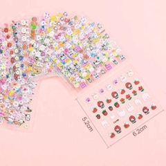 Sticker 3D dán móng , dán vở cho bé, nhiều hình nhiều chủ đề đáng yêu