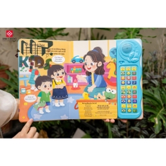 Sách Âm Thanh Phiên Bản Đặc Biệt với 30 Nút Bấm - Thế Giới Động Vật và Bé Học Nói - Đinh Tị Books