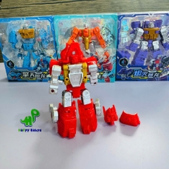 Robot biến hình kết hợp 6 mô hình thành một Robot lớn siêu hấp dẫn rèn luyện tay mắt và tư duy cho bé