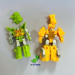 Robot biến hình kết hợp 6 mô hình thành một Robot lớn siêu hấp dẫn rèn luyện tay mắt và tư duy cho bé