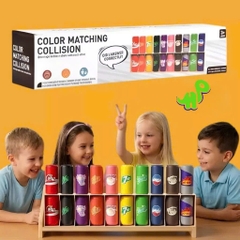 Đồ Chơi Ghép Màu Lon Nước Thông Minh Cho Bé - Color Matching Collision