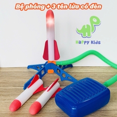 Đồ chơi bệ phóng tên lửa có đèn, đạp bằng chân, cho bé vận động trong nhà và ngoài trời