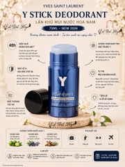Lăn Khử Mùi Nước Hoa Nam YSL Y Stick Deodorant 75ML - Phong Độ, Lôi Cuốn