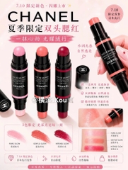 Thỏi đa năng Chanel 2 đầu Multi-Use Duo Stick : má kem + bắt sáng kem 9g