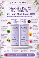 Combo Dầu Xả và Dầu Gội Elvawell 500ml