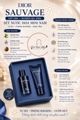 Set Nước Hoa Dior Mini 5ml/10ml + 20ml ( Lotion/Shower Gel/Serum )