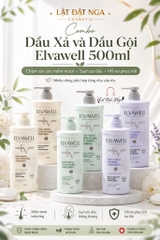 Combo Dầu Xả và Dầu Gội Elvawell 500ml