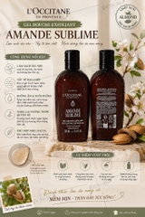 Mẫu Mới - Gel Tắm Tẩy Da Chết LOccitane Almond Sublime Shower 250ml - Hạnh Nhân