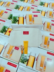 Sét Clarins : Túi Vải + Son Oil 01 + Sữa Tắm 30ml