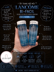 Tẩy Trang Mắt Môi Lancome Bi-Facil Double Action Eye 125ml - Full Size