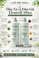 Combo Dầu Xả và Dầu Gội Elvawell 500ml