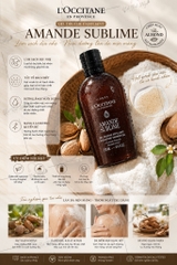 Mẫu Mới - Gel Tắm Tẩy Da Chết LOccitane Almond Sublime Shower 250ml - Hạnh Nhân