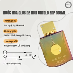 Nước Hoa Unisex Armaf Club De Nuit Untold EDP 105ml