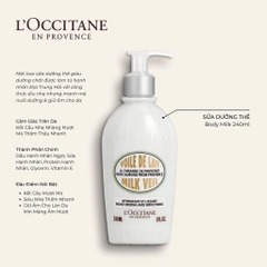 Sữa Dưỡng Thể Hạnh Nhân Loccitane Almond Milk Veil 240ml