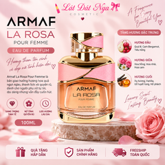 Nước Hoa Nữ Armaf La Rosa Pour Femme EDP 100ml