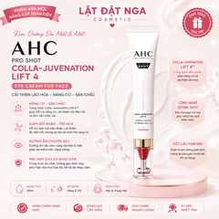 Kem Dưỡng Da Mặt Và Mắt Cải Thiện Lão Hóa Da AHC Pro Shot Colla Juvenation Lift 4 30ml (Eye Cream For Face)