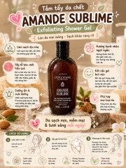 Mẫu Mới - Gel Tắm Tẩy Da Chết LOccitane Almond Sublime Shower 250ml - Hạnh Nhân