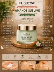 Kem Dưỡng Hạnh Nhân L'OCCITANE Amande Sublime Smoothing Milk Concentrate 200ml (Mẫu Mới 2026)