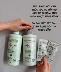 Combo Dầu Xả và Dầu Gội Elvawell 500ml