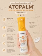 Xịt Chống Nắng Cho Bé ATOPALM Cooling Sport Sun Spray SPF50+ PA++++ 100ml