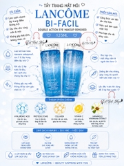 Tẩy Trang Mắt Môi Lancome Bi-Facil Double Action Eye 125ml - Full Size