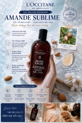 Mẫu Mới - Gel Tắm Tẩy Da Chết LOccitane Almond Sublime Shower 250ml - Hạnh Nhân