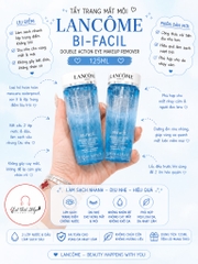 Tẩy Trang Mắt Môi Lancome Bi-Facil Double Action Eye 125ml - Full Size
