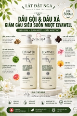 Combo Dầu Xả và Dầu Gội Elvawell 500ml