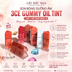 Son Bóng Dưỡng Ẩm 3CE Gummy Oil Tint 4g ( vỏ tam giác )