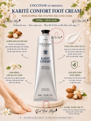 New - Kem Chân Loccitane Karite Confort Foot Cream 150ml Vỏ Trắng
