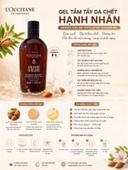 Mẫu Mới - Gel Tắm Tẩy Da Chết LOccitane Almond Sublime Shower 250ml - Hạnh Nhân