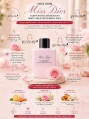 Dưỡng Thể Miss Dior Comforting Hydrating Body Milk With Rose Wax 175ml (Mẫu Mới)