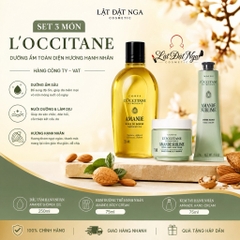 Set L'Occitane 3 Món: Tắm 250ml + Kem Dưỡng 75ml + Kem Tay Hạnh Nhân 75ml