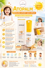 Xịt Chống Nắng Cho Bé ATOPALM Cooling Sport Sun Spray SPF50+ PA++++ 100ml