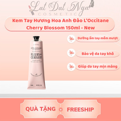(New 2025) Kem Tay Hương Hoa Anh Đào L'Occitane Cherry Blossom Fleurs De Cerisier 150ml