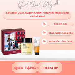 Set mặt nạ Belif 2024 super Knight Vitamin Mask 75ml + SRM 35ml