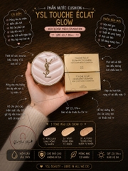 Phấn Nước Cushion YSL Touche Eclat Glow ( Hồng - vân V )