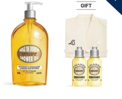 Sét Quà : Sữa Tắm Loccitane 500ml + tắm 35ml x 2 + Áo Choàng + Hộp Quà + Túi Giấy