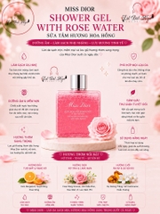 Sữa Tắm Miss Dior Shower Gel With Rose Water 175ml (Mẫu Mới)